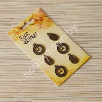 Набор декоративных металлических элементов "Часы" 2 шт.